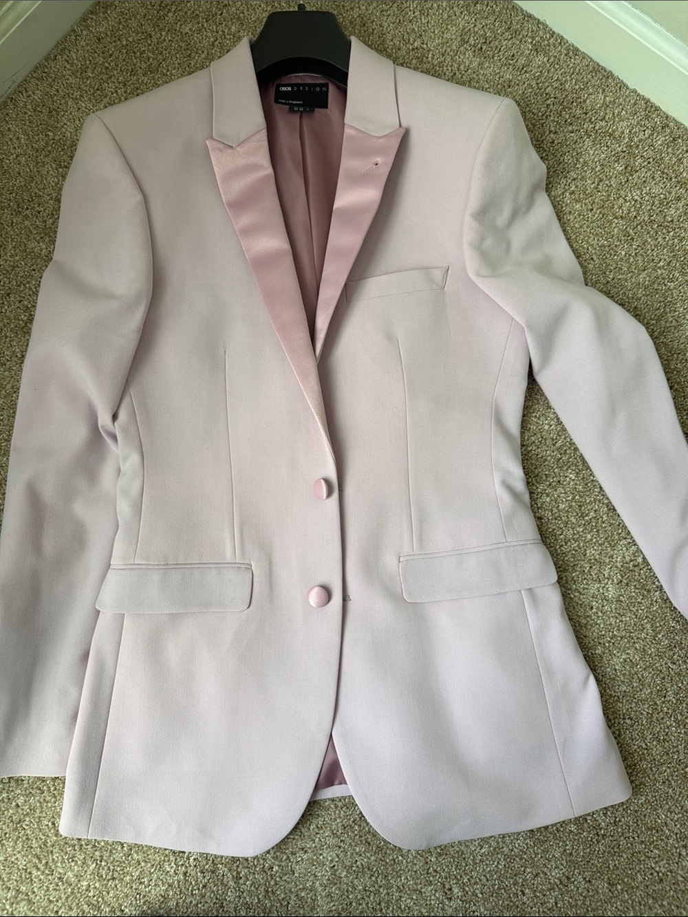 ASOS Pale Pink Tailored Blazer